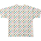 mineka.のヨリ目の動物達 All-Over Print T-Shirt :back