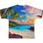 HOSHI-TANEKO🌠の🌊美しい海岸🏄✨ All-Over Print T-Shirt :back