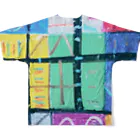 hirakoARTのシャーマニック All-Over Print T-Shirt :back