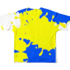 星空青井の飛び散りペンキ All-Over Print T-Shirt :back