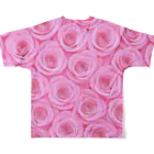 Rococo-Rose-Palace🌹✨️の淡いピンク💕華麗なる薔薇🌹✨️ All-Over Print T-Shirt :back