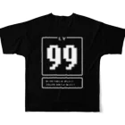 tottoの攻撃トスサイン／スポーツTシャツ(LV.99) フルグラフィックTシャツの背面