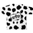 ЯMMRの牛柄 All-Over Print T-Shirt :back