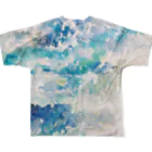 peonicの夜の雨と湿地帯 All-Over Print T-Shirt :back