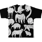 megumiillustrationのEndangered Species フルグラフィックTシャツの背面