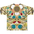 HERP MODA by ヤマモトナオキの聖観音 All-Over Print T-Shirt :back