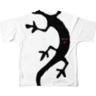 56 - Goroh TagawaのLIZARD All-Over Print T-Shirt :back