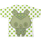 madeathのGreenBear フルグラフィックTシャツの背面