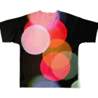 bluelilyのcolored bokeh All-Over Print T-Shirt :back