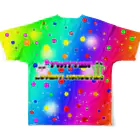 👁👄👁ももちゃんのおみちぇ 🌈 🧠の今日からモテモテTちゃつ！！ All-Over Print T-Shirt :back