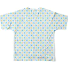 ろけっと🚀の星模様 All-Over Print T-Shirt :back