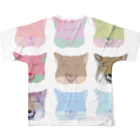 chiyokomeyaのチベットスナギツネにまみれたい All-Over Print T-Shirt :back