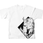 nvivetoのネイチャーシリーズ　マウンテンゴート ~Nature series Mountain Goat~ All-Over Print T-Shirt :back