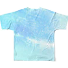 dizzyのPastel blue cosmic sky フルグラフィックTシャツの背面