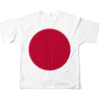 大の日本国旗 全柄 フルグラフィックTシャツの背面