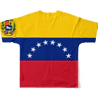 大のベネズエラ国旗 全柄 フルグラフィックTシャツの背面