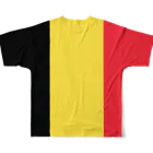 大のベルギー国旗 全柄 フルグラフィックTシャツの背面