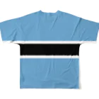 大のボツワナ国旗 全柄 フルグラフィックTシャツの背面