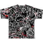 CHAX COLONY imaginariの【各20点限定】いたずらぐまのグル〜ミ〜(1/black) All-Over Print T-Shirt :back