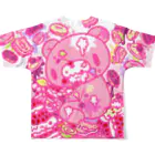 CHAX COLONY imaginariの【10点限定】いたずらぐまのグル〜ミ〜(8/special/pink) All-Over Print T-Shirt :back