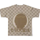 バニラde高収入ショップ［SUZURI店］の【両面フルグラ】KYOTO×VANILLA All-Over Print T-Shirt :back