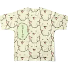 PygmyCat　suzuri店の「ニャー（フルカラー）」 All-Over Print T-Shirt :back