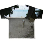 mahiruの南猫 All-Over Print T-Shirt :back