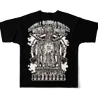 DIGITAL TATTOO WORKS/sickのSQUAREPACK13 TRIBE SKLETONS All-Over Print T-Shirt :back