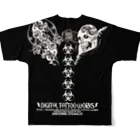 DIGITAL TATTOO WORKS/sickのResident Evi フルグラフィックTシャツの背面