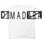 DIMADARA BY VULGAR CIRCUSの〼MAD〼 黒/DB_15 フルグラフィックTシャツの背面