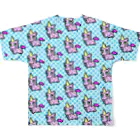 PICOPICOの甘獣ユニん子　ピンク All-Over Print T-Shirt :back