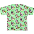 PICOPICOの甘獣ユニん子　イエロー All-Over Print T-Shirt :back