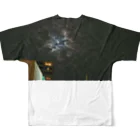 makomaru125のうろこ雲（夜） フルグラフィックTシャツの背面