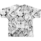 とびはちのオオカミ柄 All-Over Print T-Shirt :back