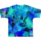 mikoの2side print - OCEAN All-Over Print T-Shirt :back