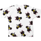 KittenCollar@仔猫の首輪のロゴ全面T フルグラフィックTシャツの背面
