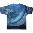 suparnaの牡丹の夢　moon フルグラフィックTシャツの背面