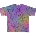 がらぱごす神社の好きすぎる All-Over Print T-Shirt :back