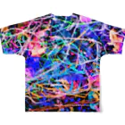 mikoのNO WORDS Back-side print All-Over Print T-Shirt :back