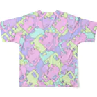 しまちゃんのミルキーカラーの50ブラケット    All-Over Print T-Shirt :back