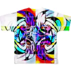 HIRO CollectionのRainbow Rose All-Over Print T-Shirt :back