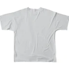 長谷川ちひろのけん玉ルックTシャツ（左利き） All-Over Print T-Shirt :back