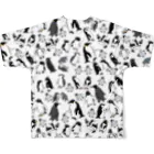 マツザキユキの18種類ペンギン All-Over Print T-Shirt :back