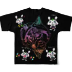 lifejourneycolorfulのカラフルなライオン All-Over Print T-Shirt :back