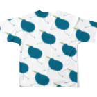 くらきち ONLINE SHOPのキーウィ ブルー All-Over Print T-Shirt :back