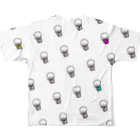 NiSchの「10+」Beer Ghost くん All-Over Print T-Shirt :back