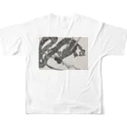 cwgk696deltronの龍角Ｔシャツ フルグラフィックTシャツの背面