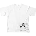 親ばかのいっしょにお昼寝しよ？ All-Over Print T-Shirt :back