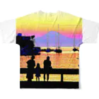 マロマロの眺める Mt.FUJI All-Over Print T-Shirt :back