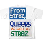 Les survenirs chaisnamiquesのFrom Str8z, Queers as well as Str8z. フルグラフィックTシャツの背面